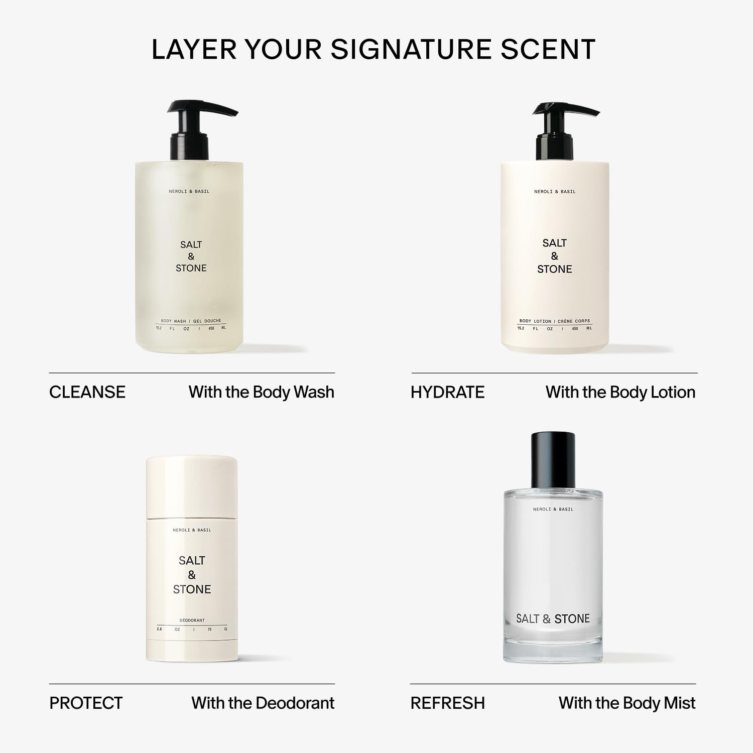image:imageSalt amp Stone Aluminum Free Deodorant Extra Strength 48 Hour Protection for Women amp Men Made with Seaweed Extracts Niacinamide amp Prebiotics Bergamot amp HinokiNeroli Basil