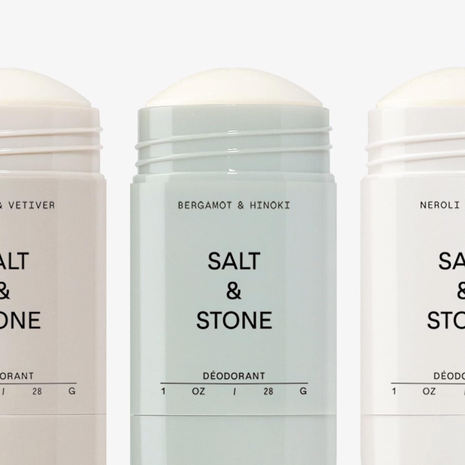 image:imageSalt amp Stone Aluminum Free Deodorant Extra Strength 48 Hour Protection for Women amp Men Made with Seaweed Extracts Niacinamide amp Prebiotics Bergamot amp HinokiMini Deodorant Discovery Set