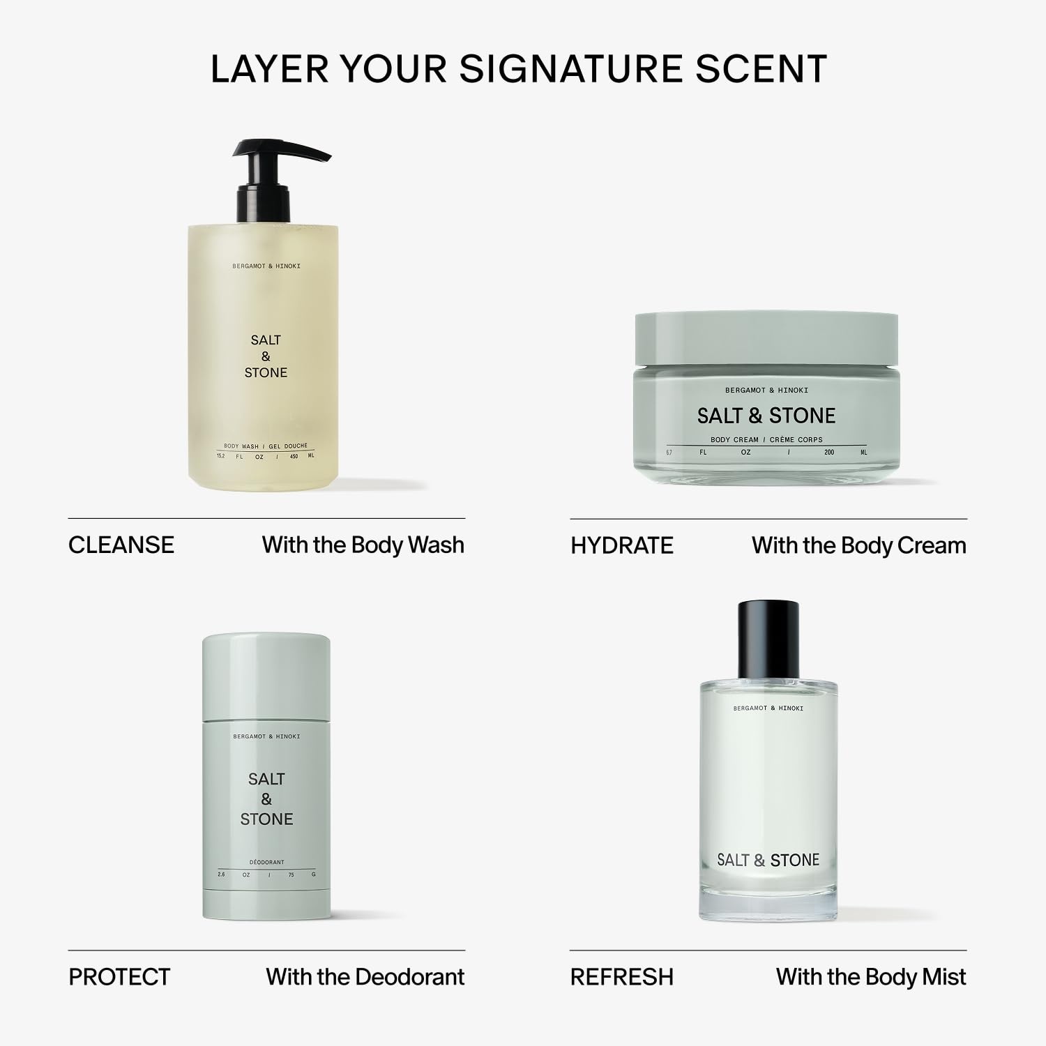 image:imageSalt amp Stone Body Cream Hydrating Formula with Seaweed Extracts Spirulina amp Squalane Deep Hydration Skin Barrier Support amp Healthy Glow For all Skin Types Santal amp Vetiver 67 fl ozBergamot Hinoki
