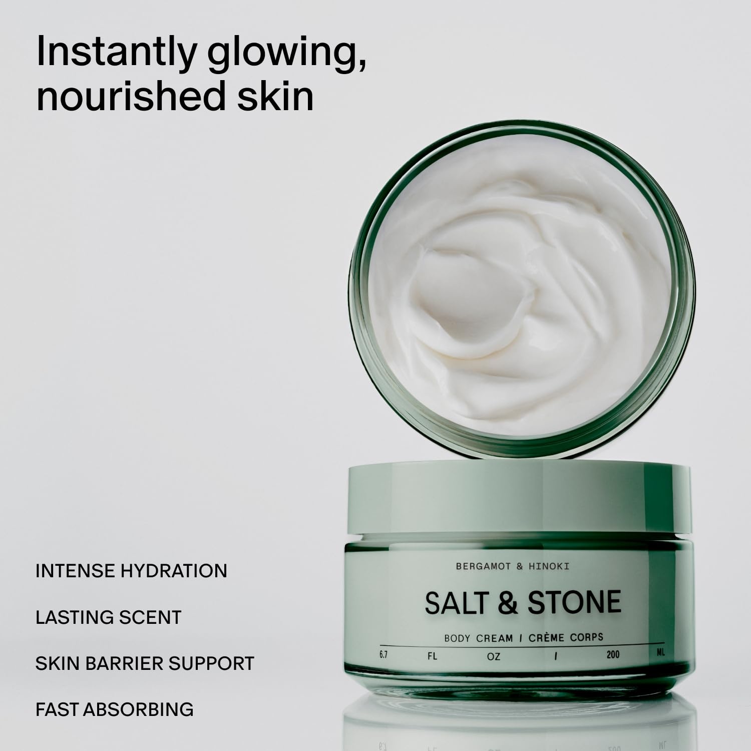 image:imageSalt amp Stone Body Cream Hydrating Formula with Seaweed Extracts Spirulina amp Squalane Deep Hydration Skin Barrier Support amp Healthy Glow For all Skin Types Santal amp Vetiver 67 fl ozBergamot Hinoki