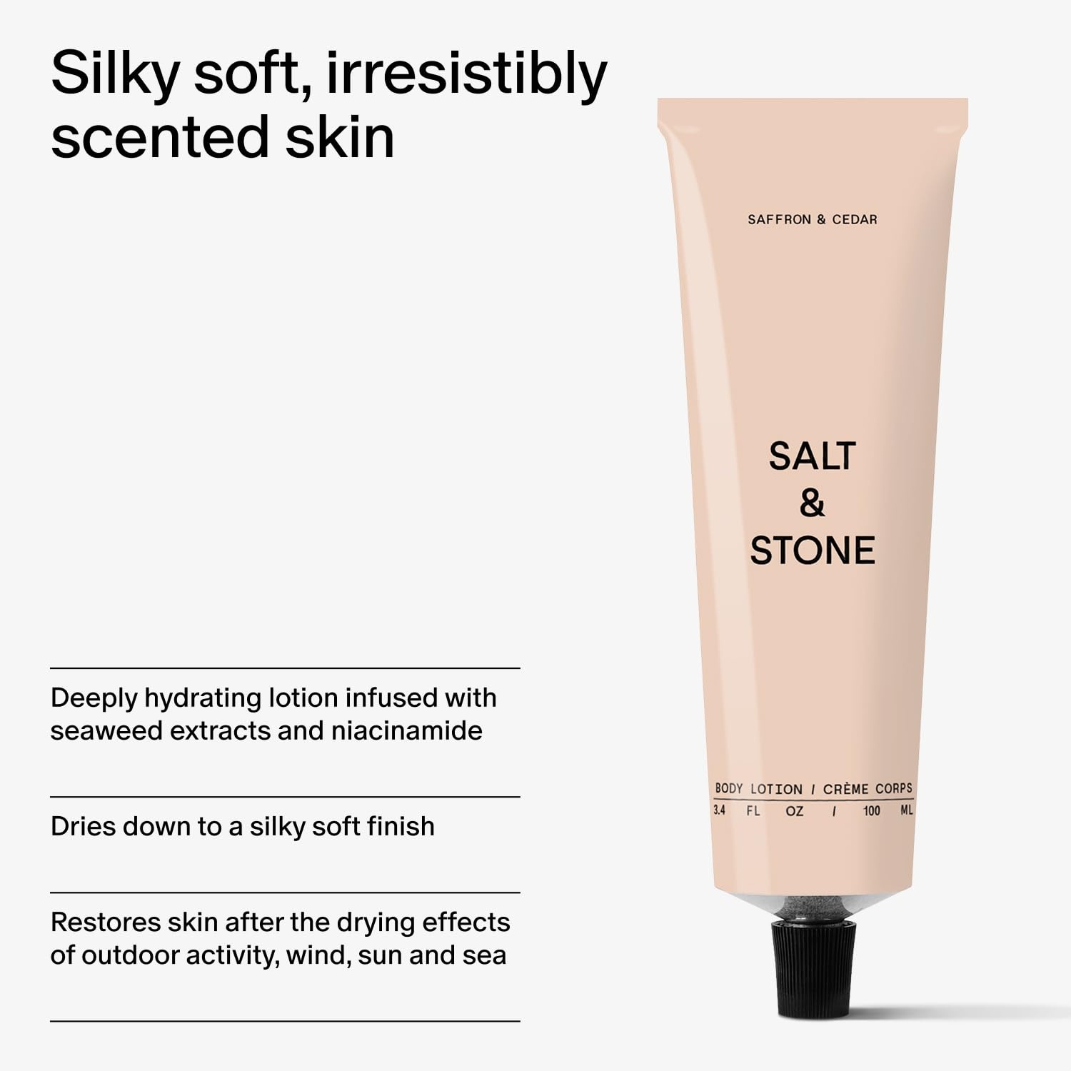 image:imageSalt amp Stone Body Lotion for Women amp Men Santal amp Vetiver Hydrates Nourishes amp Softens Skin Restores Dry Skin FastAbsorbing CrueltyFree amp Vegan 34 fl ozSaffron Cedar 34 fl oz