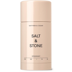 Salt & Stone Aluminum Free Deodorant | Extra Strength 48 Hour Protection for Women & Men | Made with Seaweed Extracts, Niacinamide & Prebiotics | Bergamot & Hinoki(Saffron & Cedar)
