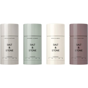 Salt & Stone Aluminum Free Deodorant | Extra Strength 48 Hour Protection for Women & Men | Made with Seaweed Extracts, Niacinamide & Prebiotics | Bergamot & Hinoki(Mini Deodorant Discovery Set)