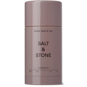 Salt & Stone Aluminum Free Deodorant | Extra Strength 48 Hour Protection for Women & Men | Made with Seaweed Extracts, Niacinamide & Prebiotics | Black Rose & Oud(2.6 Ounce (Pack of 1))