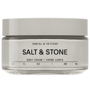 Salt & Stone Body Cream | Hydrating Formula with Seaweed Extracts, Spirulina & Squalane | Deep Hydration, Skin Barrier Support & Healthy Glow | For all Skin Types | Santal & Vetiver 6.7 fl oz(Santal & Vetiver)