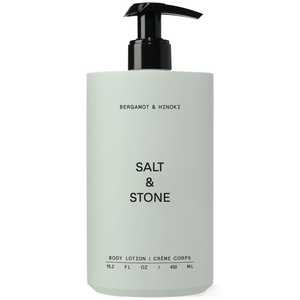 Salt & Stone Body Lotion for Women & Men | Santal & Vetiver | Hydrates, Nourishes & Softens Skin | Restores Dry Skin | Fast-Absorbing | Cruelty-Free & Vegan | 3.4 fl oz(Bergamot & Hinoki 15.2 fl oz)
