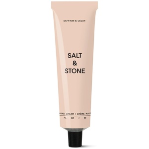 Salt & Stone Hand Cream for Women & Men | Hydrates, Nourishes & Softens Skin | Restores Dry Cracked Hands | Fast-Absorbing | Cruelty-Free & Vegan | Bergamot & Hinoki 2 fl oz(Saffron & Cedar)