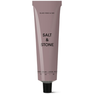 Salt & Stone Hand Cream for Women & Men | Hydrates, Nourishes & Softens Skin | Restores Dry Cracked Hands | Fast-Absorbing | Cruelty-Free & Vegan | Bergamot & Hinoki 2 fl oz(Black Rose & Oud)